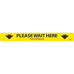 NMC - "Please Wait Here" Adhesive-Backed Floor Sign - All Tool & Supply