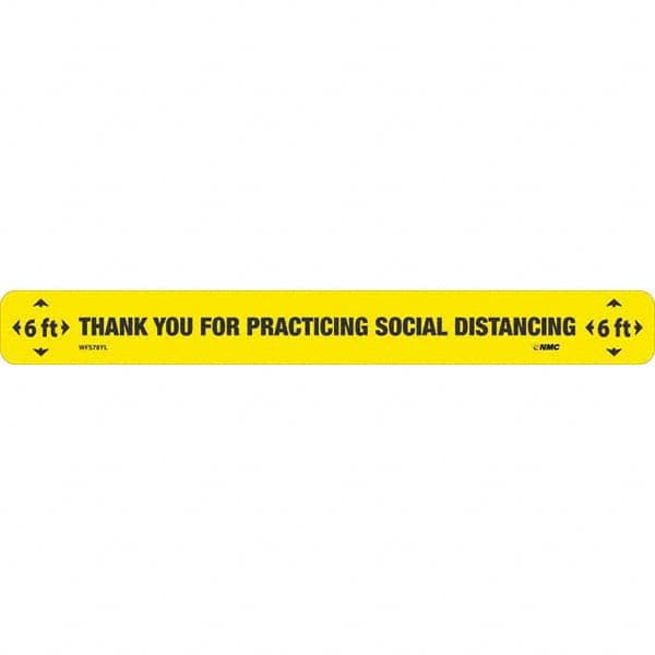 NMC - "Thank You for Practicting Social Distancing" Adhesive-Backed Floor Sign - All Tool & Supply