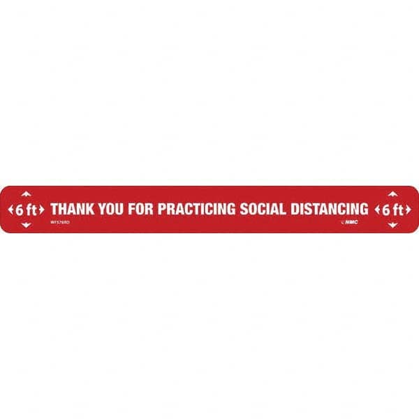 NMC - "Thank You for Practicting Social Distancing" Adhesive-Backed Floor Sign - All Tool & Supply