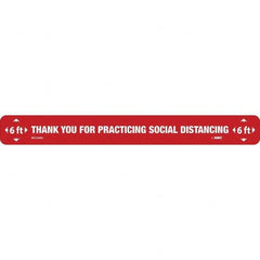 NMC - "Thank You for Practicting Social Distancing" Adhesive-Backed Floor Sign - All Tool & Supply