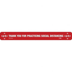 NMC - "Thank You for Practicting Social Distancing" Adhesive-Backed Floor Sign - All Tool & Supply