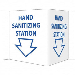 NMC - "Hand Sanitizing Station", 12" Wide x 6" High, Vinyl Safety Sign - All Tool & Supply