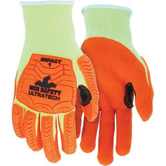 MCR Safety - Size L, ANSI Cut Lvl A5, Puncture Lvl 4, Abrasion Lvl 5, Foam Nitrile Coated Cut & Puncture Resistant Gloves - All Tool & Supply