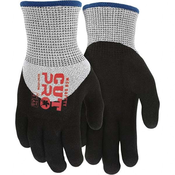 MCR Safety - Size L, ANSI Cut Lvl A5, Puncture Lvl 3, Abrasion Lvl 4, Foam Nitrile Coated Cut & Puncture Resistant Gloves - All Tool & Supply