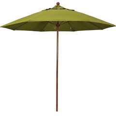 Patio Umbrellas; Diameter (Feet): 9; Height (Feet): 8.583; Fabric Color: Ginkgo; Base Included: No; Canopy Fabric: Pacifica; Fade Resistant: Yes; Additional Information: Push Lift; Frame Material: Aluminum