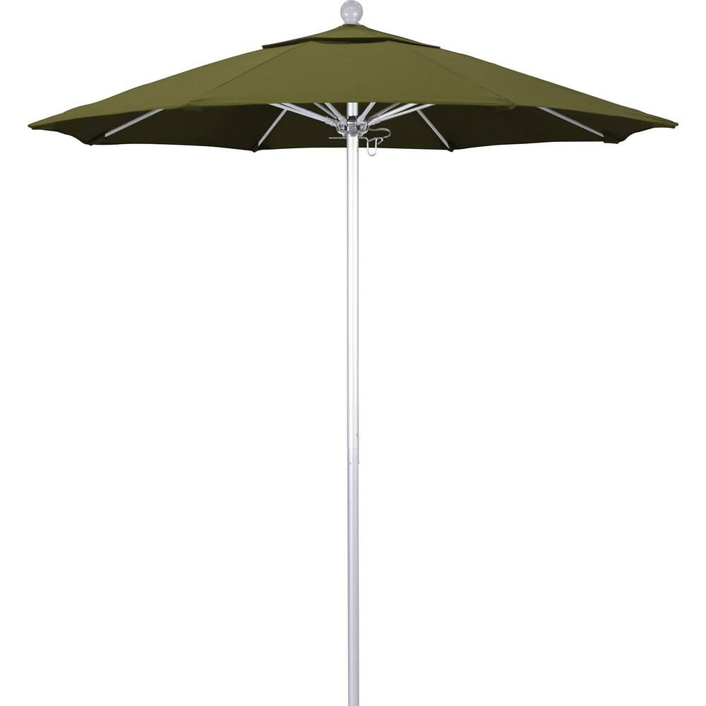 Patio Umbrellas; Diameter (Feet): 7.5; Height (Feet): 8.000; Fabric Color: Palm; Base Included: No; Canopy Fabric: Pacifica; Fade Resistant: Yes; Additional Information: Push Lift; Frame Material: Aluminum