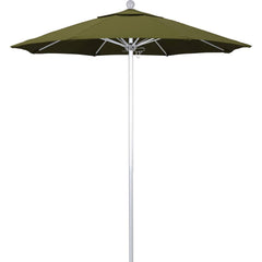 Patio Umbrellas; Diameter (Feet): 7.5; Height (Feet): 8.000; Fabric Color: Palm; Base Included: No; Canopy Fabric: Pacifica; Fade Resistant: Yes; Additional Information: Push Lift; Frame Material: Aluminum