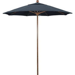 Patio Umbrellas; Diameter (Feet): 7.5; Height (Feet): 8.000; Fabric Color: Sapphire Blue; Base Included: No; Canopy Fabric: Pacifica; Fade Resistant: Yes; Additional Information: Push Lift; Frame Material: Aluminum