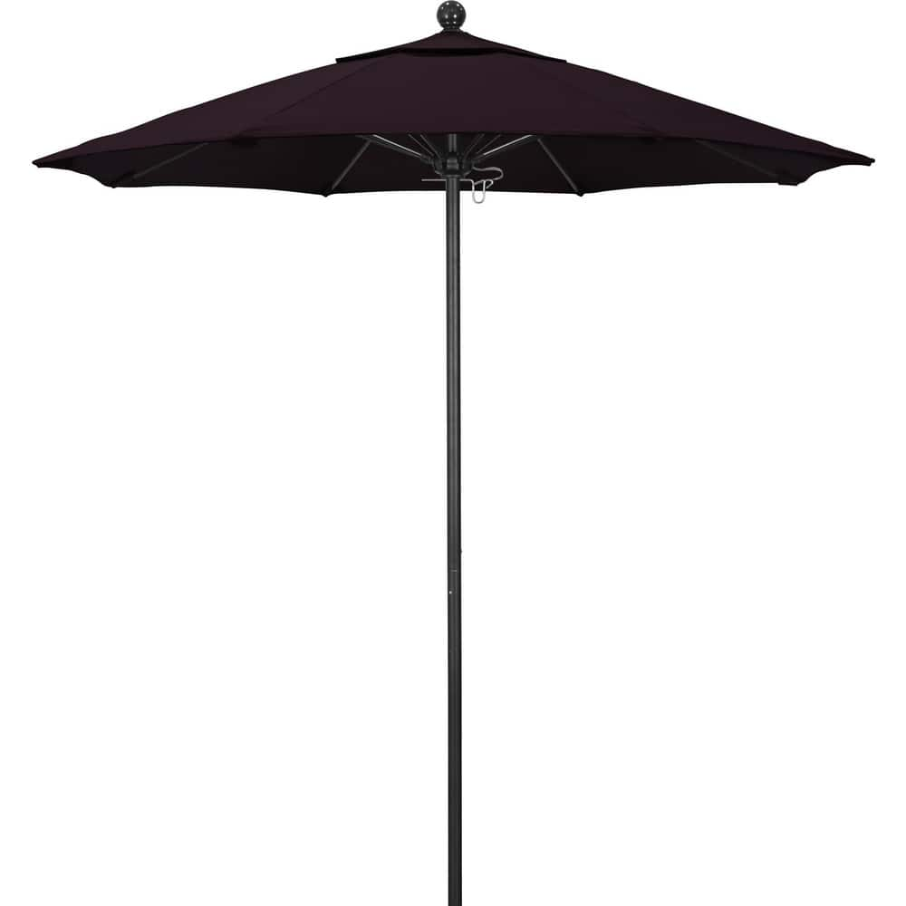 Patio Umbrellas; Diameter (Feet): 7.5; Height (Feet): 8.000; Fabric Color: Purple; Base Included: No; Canopy Fabric: Pacifica; Fade Resistant: Yes; Additional Information: Push Lift; Frame Material: Aluminum