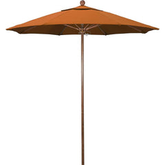 Patio Umbrellas; Diameter (Feet): 7.; Height (Feet): 8.000; Fabric Color: Tuscan; Base Included: No; Canopy Fabric: Pacifica; Fade Resistant: Yes; Additional Information: Push Lift; Frame Material: Aluminum