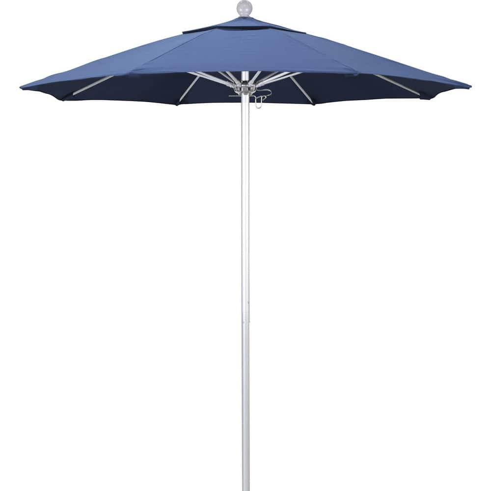 Patio Umbrellas; Diameter (Feet): 7.5; Height (Feet): 8.000; Fabric Color: Capri; Base Included: No; Canopy Fabric: Pacifica; Fade Resistant: Yes; Additional Information: Push Lift; Frame Material: Aluminum