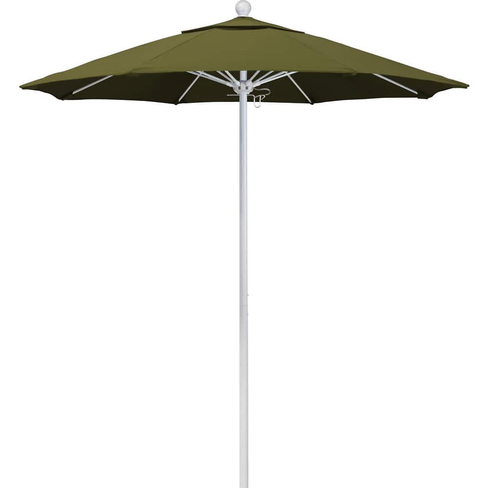 Patio Umbrellas; Diameter (Feet): 7.5; Height (Feet): 8.000; Fabric Color: Palm; Base Included: No; Canopy Fabric: Pacifica; Fade Resistant: Yes; Additional Information: Push Lift; Frame Material: Aluminum