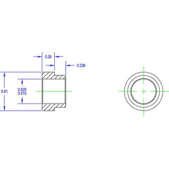 Drive Tighteners, Idlers & Aligners; Product Type: Mounting Adapter; Material: Steel; Width (Inch): 1; Width (Decimal Inch): 1; Mounting Hole Diameter: 0.5100; Bore Diameter: 0.6690; Overall Diameter: 0.810; Minimum Order Quantity: Steel; Material: Steel;