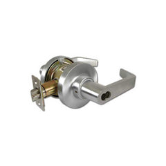 Lever Locksets; Type: Entry; Key Type: Keyed Different; Strike Type: ASA Strike; Finish/Coating: Satin Chrome; Material: Steel; Material: Steel; Door Thickness: 1 5/8 - 1 7/8; Backset: 2.75; Lockset Grade: Grade 2; Cylinder Type: SFIC Less Core; Minimum O