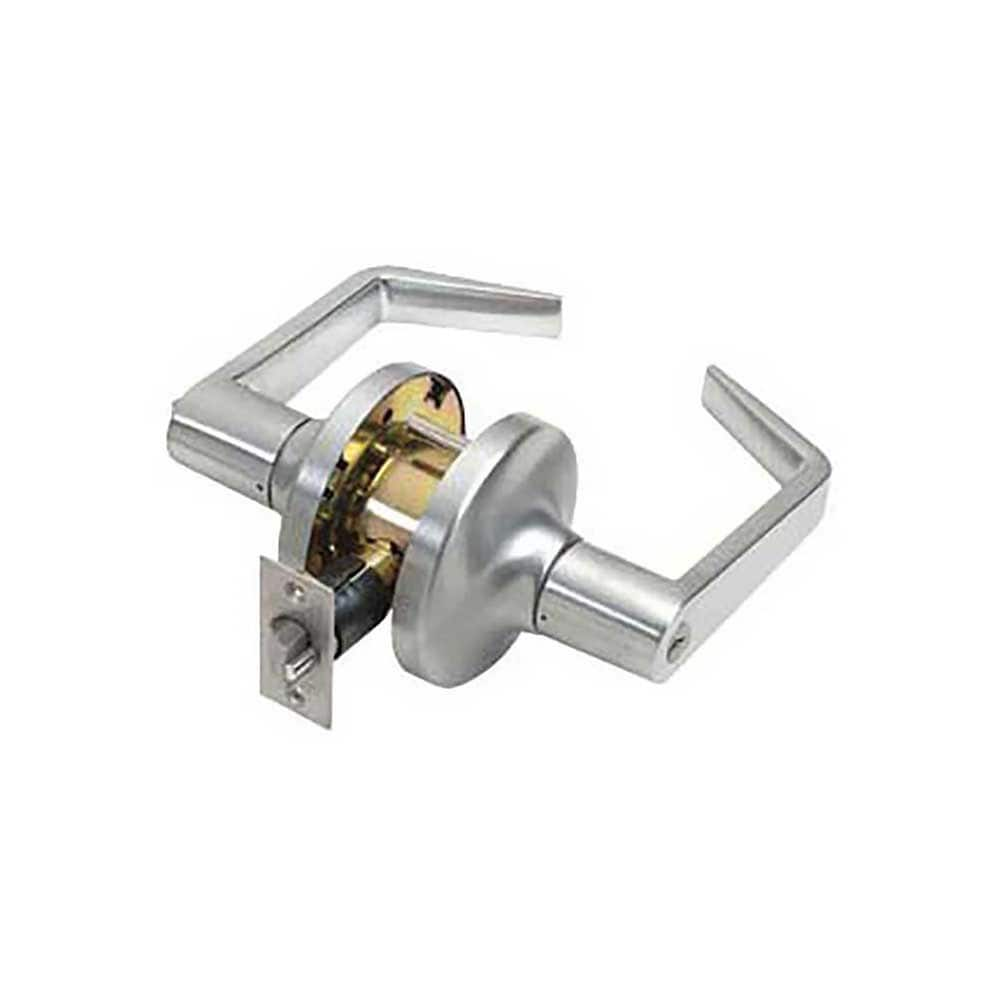 Lever Locksets; Type: Classroom; Key Type: Keyed Different; Strike Type: ASA Strike; Finish/Coating: Satin Chrome; Material: Steel; Material: Steel; Door Thickness: 1-3/8-2; Backset: 2.75; Lockset Grade: Grade 1; Cylinder Type: SFIC Less Core; Minimum Ord