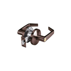 Lever Locksets; Type: Exit; Key Type: Keyed Different; Strike Type: ANSI 4-7/8; Finish/Coating: Oil Rubbed Bronze; Material: Steel; Material: Steel; Door Thickness: 1-3/8 ™1-3/4; Backset: 2.75; Lockset Grade: Grade 2; Cylinder Type: None; Minimum Order Qu