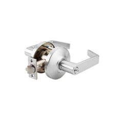 Lever Locksets; Type: Storeroom; Key Type: Keyed Different; Strike Type: ANSI 4-7/8; Finish/Coating: Satin Chrome; Material: Steel; Material: Steel; Door Thickness: 1-3/4″ ™2-1/4″ ™; Backset: 2.75; Lockset Grade: Grade 1; Cylinder Type: Conventional; Mini