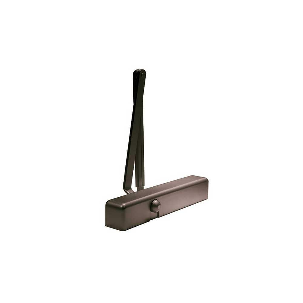 8600 Door Closer Body Damper: 250 lb Load Capacity Full Plastic Cover, Statuary Bronze Painted Finish, Non-Handed