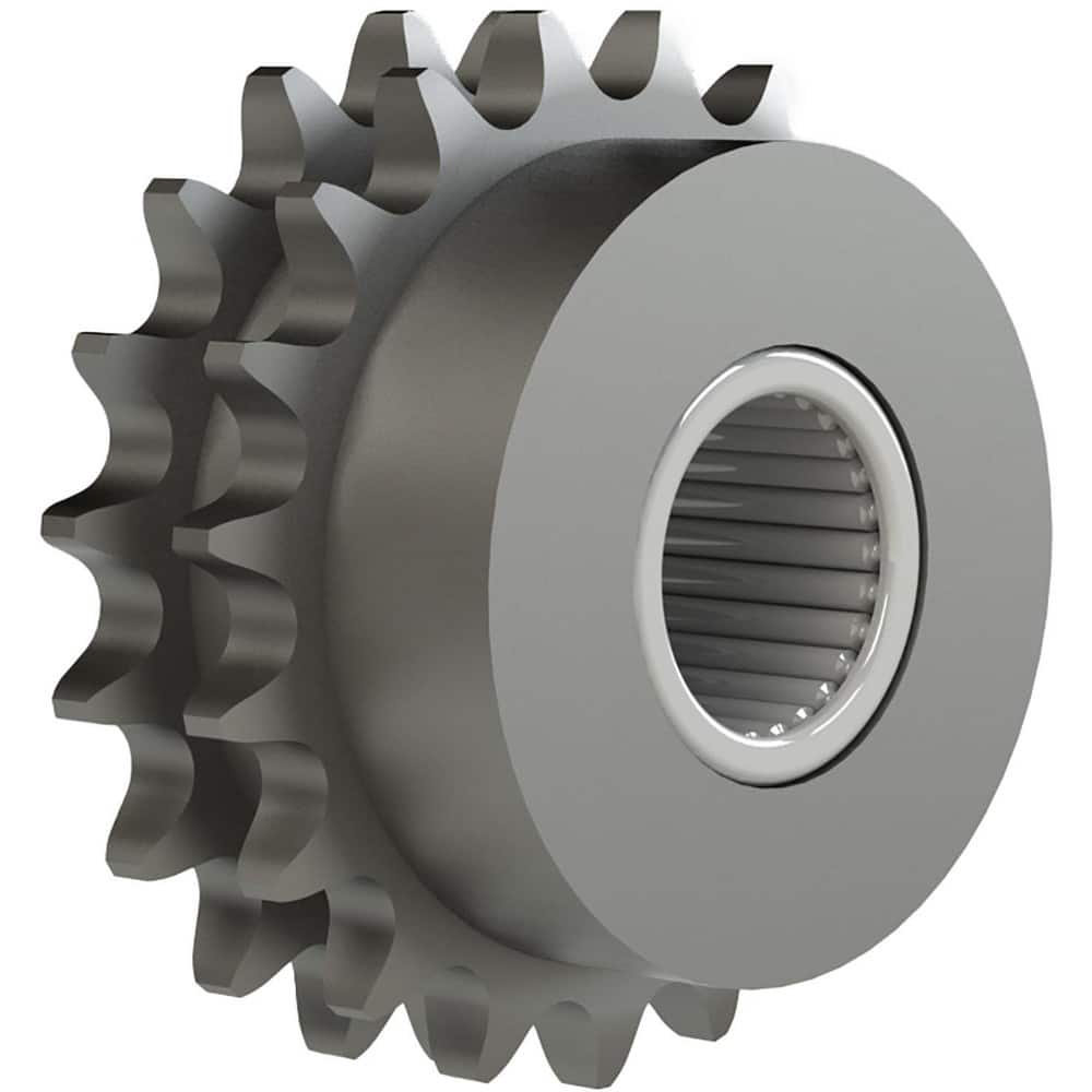 Chain Idler Sprockets; Bore Diameter: 1.5000; Hub Diameter: 1.5625; Pitch: 1 in; Compatible Shaft Diameter: 1.5 in; Number Of Strands: 2; Bearing Type: Needle; Material: Steel; Number of Teeth: 13; Minimum Order Quantity: Steel; Shaft Diameter (Inch): 1.5