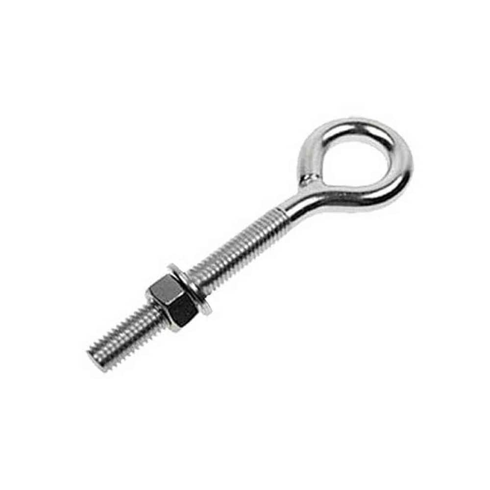 Fixed Lifting Eye Bolt: Without Shoulder, 7,200 lb Capacity, 3/4 ™ Thread, Steel Partially Threaded, 8″ Shank, 3″ Thread Length