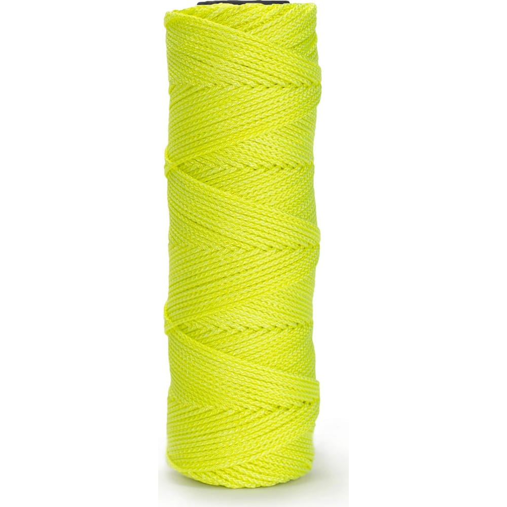 Twine; Type: Mason Line; Material: Nylon; Twine Construction: Braided; Color: Yellow; Overall Diameter: 0.060; Breaking Strength (Lb.): 170.000; Twine Size: #18; Length (Feet): 1000.00; Twine Size: #18; Diameter (Decimal Inch): 0.060; Color: Yellow; Overa