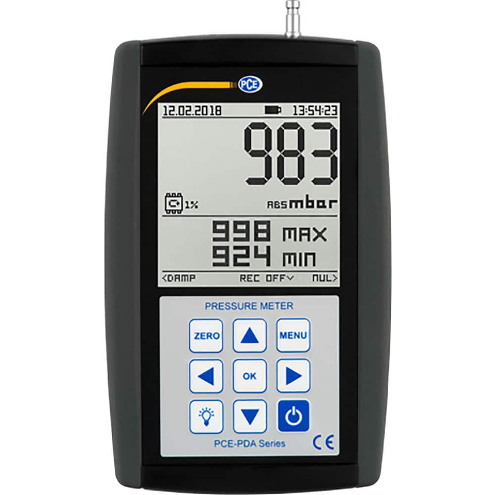 Differential Pressure Gauges & Switches; Type: Handheld Digital Manometer; Accuracy (Percentage): 0.5%; Connection Type: Compression; Thread Style: External; Accuracy: 0.5%; Gauge Type: Handheld Digital Manometer