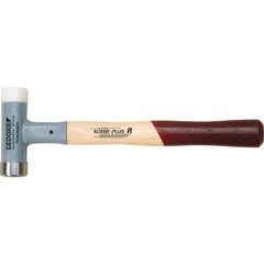 Non-Marring Hammer: 1.25 lb, Polyamide Head 310″ OAL, Hickory Handle, Combination