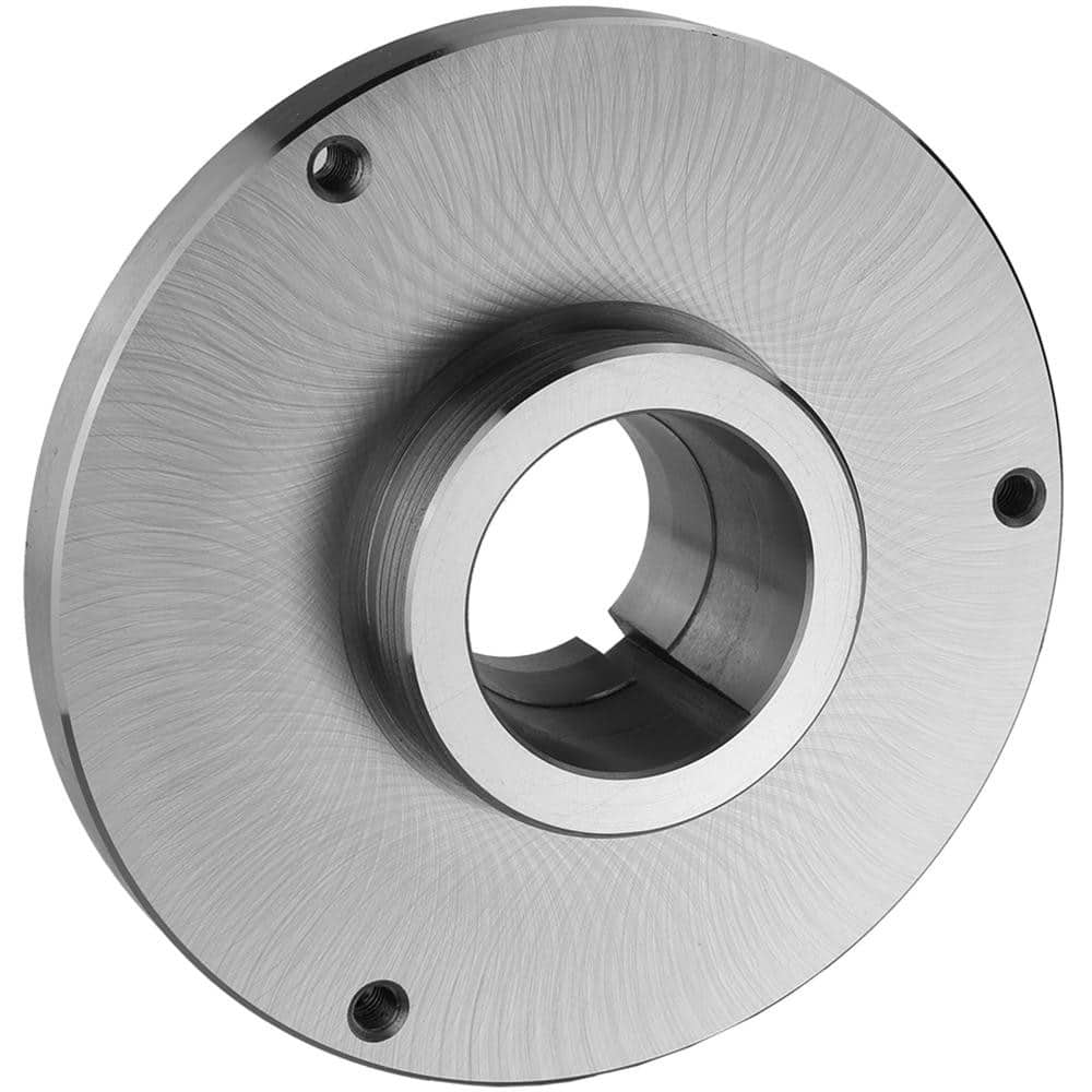 Lathe Chuck Adapter Back Plates; Nominal Chuck Size: 32 in; Mount Type: L2; Spindle Nose Type: L Series; Chuck Compatibility: 1-302-3200; 1-301-3200; Through-hole Diameter: 4.29 in; Chuck Diameter Compatibility: 32 in; Material: Steel; Chuck Diameter Comp