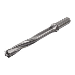 Replaceable Tip Drill: 15 to 15.9 mm Drill Dia, 123.47 mm Max Depth, 20 mm Straight-Cylindrical Shank Uses H3P Inserts, 201.2 mm OAL, Through Coolant