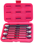 7 Piece - 1/8; 5/32; 3/16; 7/32; 5/16; 3/8 - 3/8" Drive - Hex Socket Set - All Tool & Supply