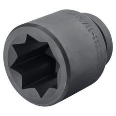 Impact Sockets; Drive Style: Hex; Material: Steel; Finish: Black Oxide; Insulated: No; Non-sparking: No; Deep: No; Number Of Points: 8; Overall Length: 3.50