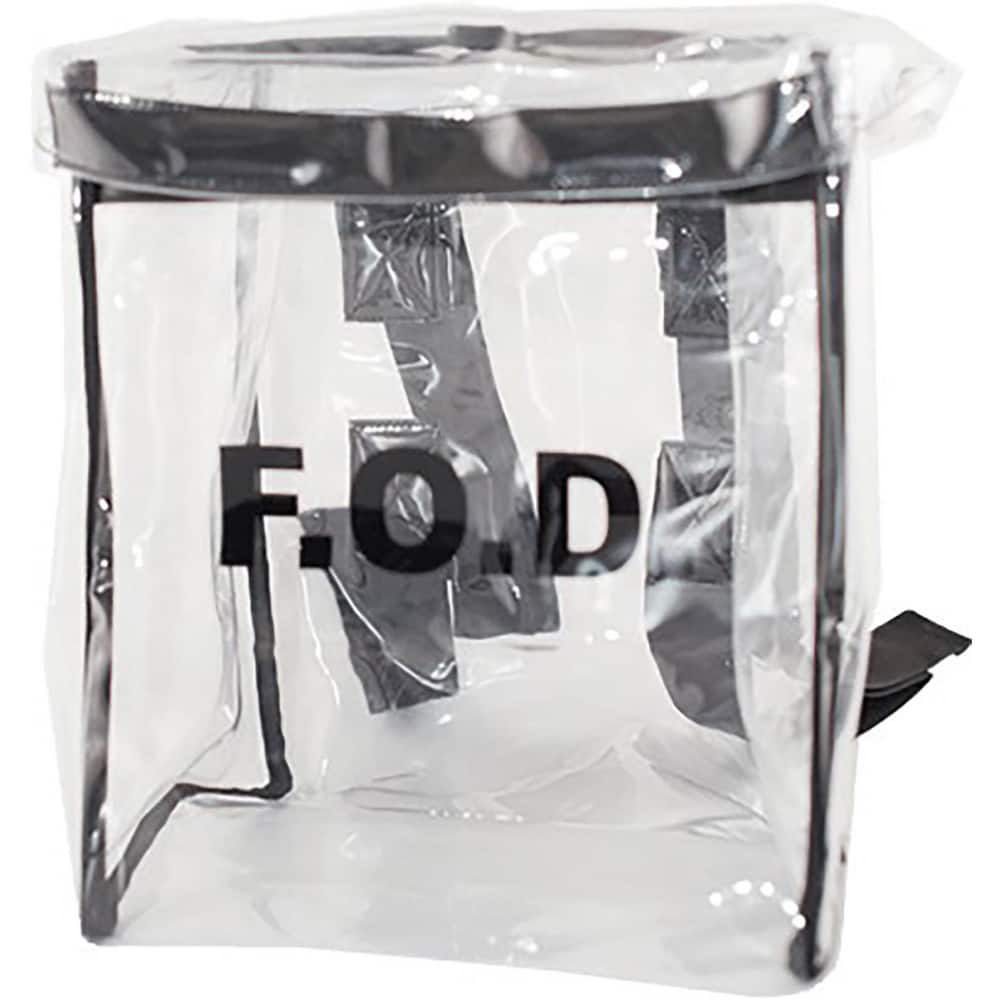 Tool Bags & Tool Totes; Closure Type: Hook & Loop; Material: Vinyl; Overall Width: 10; Overall Depth: 8 in; Overall Height: 12 in; Color: Clear; Number Of Pockets: 1.000