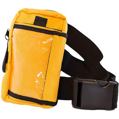 Tool Bags & Tool Totes; Closure Type: Hook & Loop; Zipper; Material: Vinyl; Overall Width: 4; Overall Depth: 2 in; Overall Height: 7.5 in; Color: Yellow; Number Of Pockets: 3.000