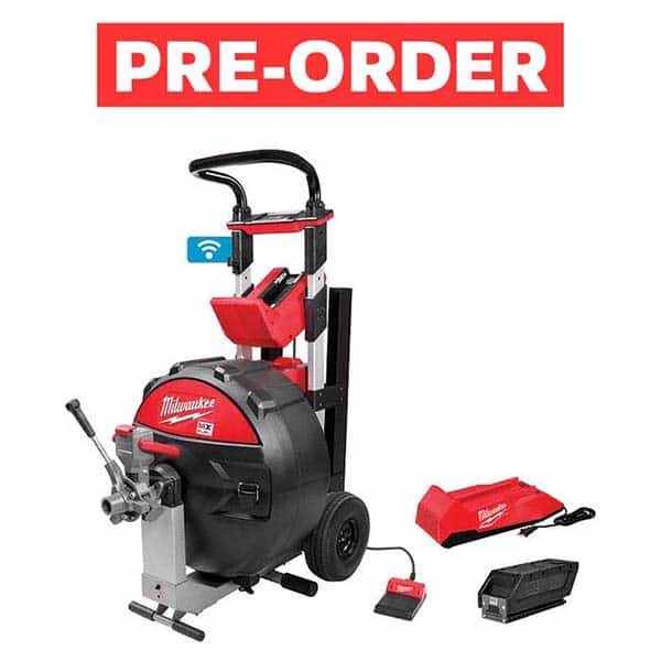 Milwaukee Tool - Electric & Gas Drain Cleaning Machines Type of Power: Cordless For Minimum Pipe Size: 3 (Inch) - All Tool & Supply