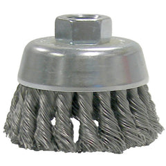 2-3/4″ Single Row Knot Wire Cup Brush, .020″ Steel Fill, M14 × 2.0 Nut - All Tool & Supply