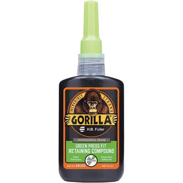 GorillaPro - 50 mL Bottle, Green, Press Fit Retaining Compound - All Tool & Supply