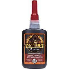 GorillaPro - 50 mL Bottle, Red, High Strength Threadlocker - All Tool & Supply