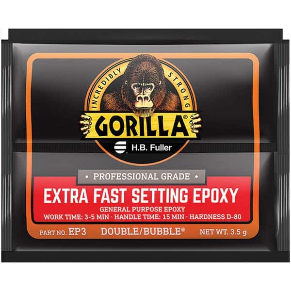 GorillaPro - Smaller than 1 oz. Foil Pack Extra Fast Setting Epoxy - All Tool & Supply