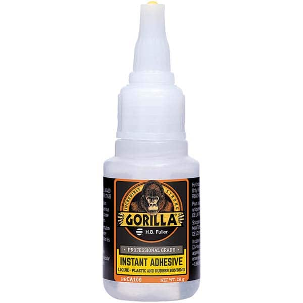 GorillaPro - 20 g Squeeze Bottle Clear Instant Adhesive - All Tool & Supply