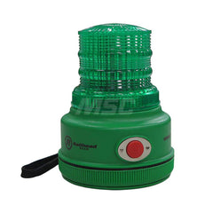 Strobe & Flashing Lights; Light Type: Revolving; Flashing; Lens Color: Green; Lamp Type: LED; Mounting Type: Magnetic; NEMA Rating: 6; Voltage: All IQv Batteries; Recommended Environment: Industrial; Flashes Per Minute: 60