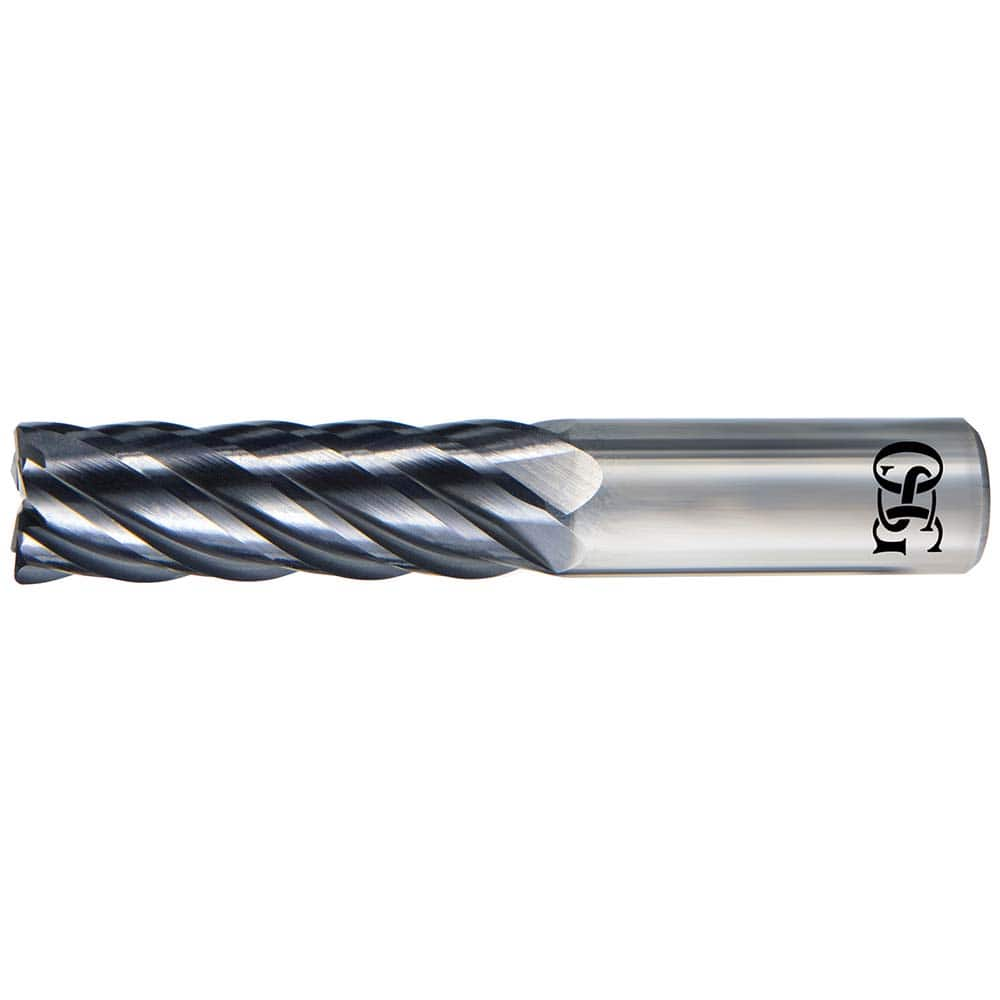 Corner Radius End Mill: 1/4″ Dia, 1/2″ LOC, 0.02″ Radius, 6 Flutes, Solid Carbide 2-1/2″ OAL, 1/4″ Shank Dia, 37 ° Helix, EXO Coated, Corner Radius End, Series VGM6