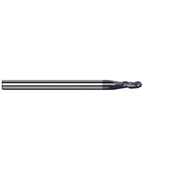 Harvey Tool - Ball End Mills; Mill Diameter (Inch): 1/64 ; Mill Diameter (Decimal Inch): 0.0150 ; Number of Flutes: 3 ; Length of Cut (Decimal Inch): 0.0230 ; Material: Solid Carbide ; Overall Length (Inch): 1-1/2