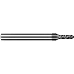 Harvey Tool - Ball End Mills; Mill Diameter (mm): 0.80 ; Mill Diameter (Inch): 1/32 ; Mill Diameter (Decimal Inch): 0.0310 ; Number of Flutes: 4 ; Length of Cut (Inch): 1/8 ; Length of Cut (Decimal Inch): 0.1250 - Exact Industrial Supply