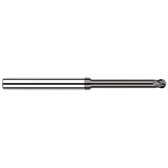 Harvey Tool - Ball End Mills; Mill Diameter (mm): 3.00 ; Mill Diameter (Decimal Inch): 0.1180 ; Number of Flutes: 4 ; Length of Cut (mm): 4.5000 ; Length of Cut (Decimal Inch): 0.1770 ; Material: Solid Carbide - Exact Industrial Supply