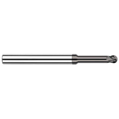 Harvey Tool - Ball End Mills; Mill Diameter (mm): 3.00 ; Mill Diameter (Decimal Inch): 0.1180 ; Number of Flutes: 4 ; Length of Cut (mm): 4.5000 ; Length of Cut (Decimal Inch): 0.1770 ; Material: Solid Carbide - Exact Industrial Supply