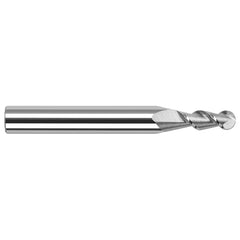 Harvey Tool - 0.1" Diam, 0.3" LOC, 2 Flute Solid Carbide Ball End Mill - Exact Industrial Supply