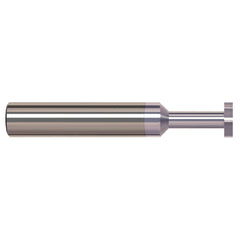 Harvey Tool - 1/4" Cut Diam, 0.06" Cut Width, 1/4" Shank, Straight-Tooth Woodruff Keyseat Cutter - Exact Industrial Supply