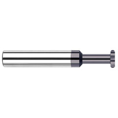 Harvey Tool - 5/16" Cut Diam, 0.5mm Cut Width, 5/16" Shank, Straight-Tooth Woodruff Keyseat Cutter - Exact Industrial Supply