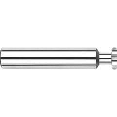 Harvey Tool - 1/4" Cut Diam, 1/32" Cut Width, 1/4" Shank, Straight-Tooth Woodruff Keyseat Cutter - Exact Industrial Supply