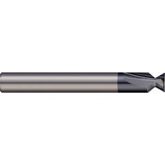 Harvey Tool - 4° 1/8" Cut Diam, 1/4" Cut Width, Solid Carbide Dovetail Cutter - Exact Industrial Supply